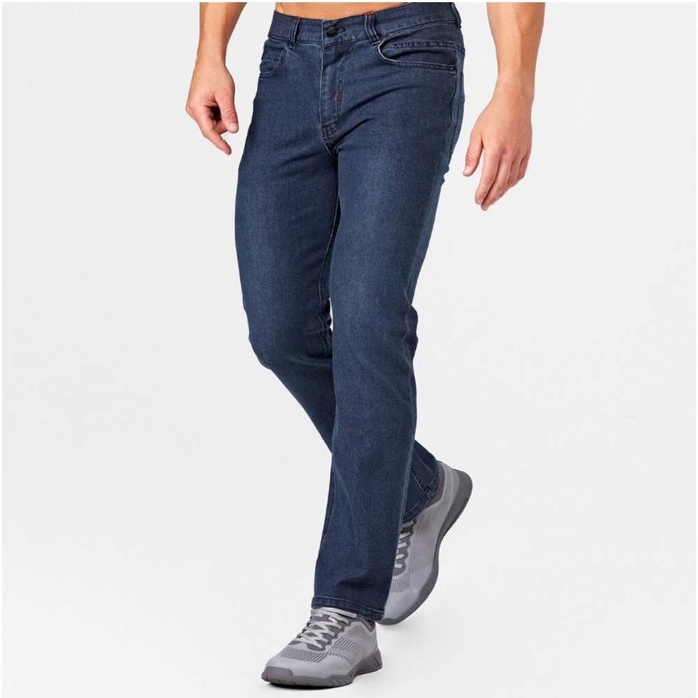 Hylete Denim Men's Optic Performance Straight Leg Athletic‎ Jeans Sz. 32 NWT